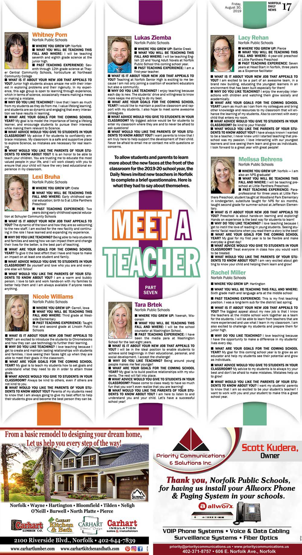 New teachers, part seven